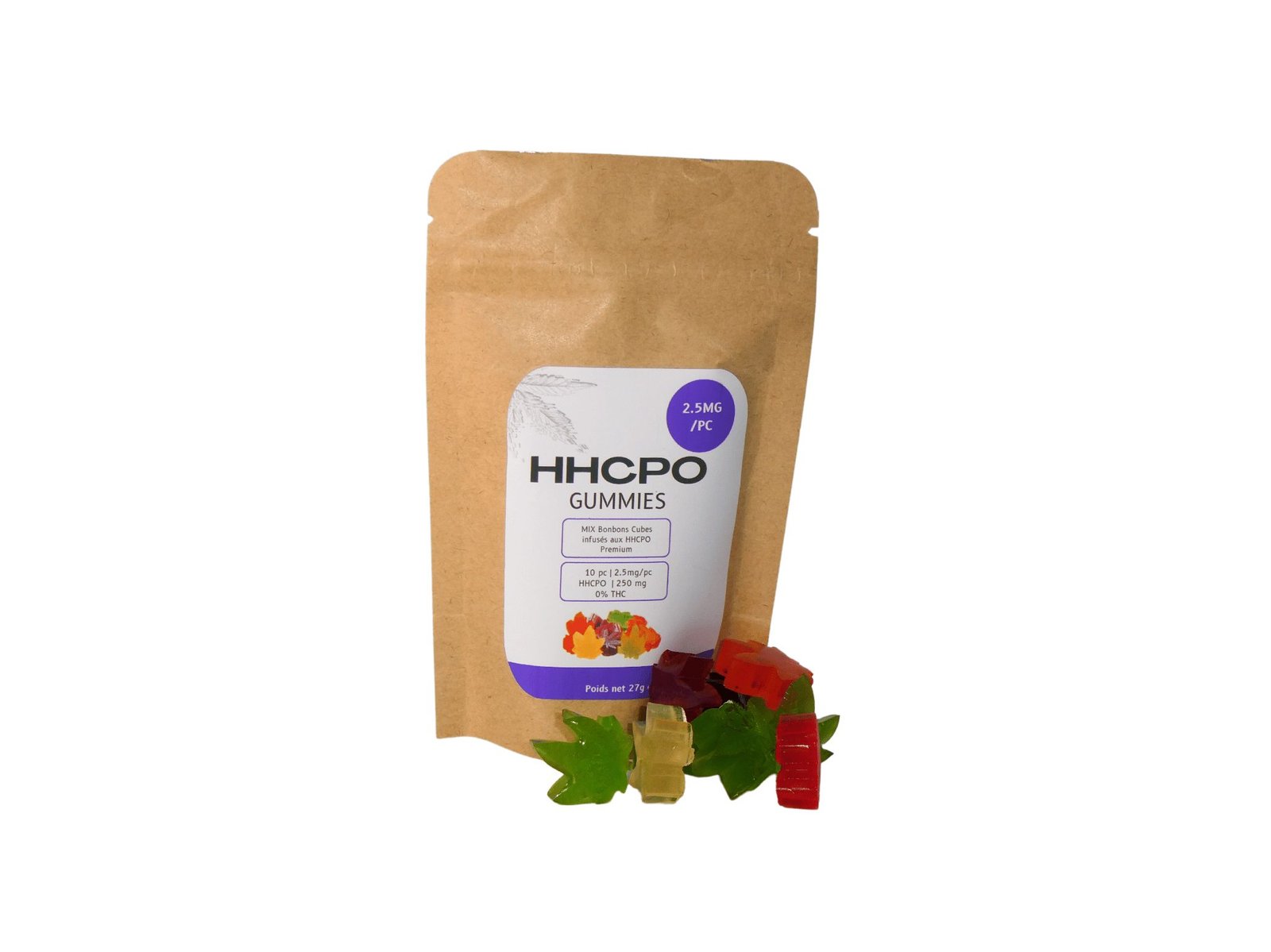Mix bonbons hhcpo 5mg/pc 10 bonbons exotic cannabis online shop