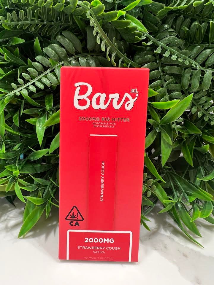 Bars- disposable vape 2g- strawberry cough exotic cannabis online shop