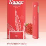 SAUCE- DISPOSABLE 1G LIVE RESIN INFUSED- STRAWBERRY COUGH