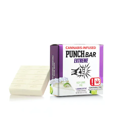 Punch bar extreme- 1000mg- key lime pie exotic cannabis online shop