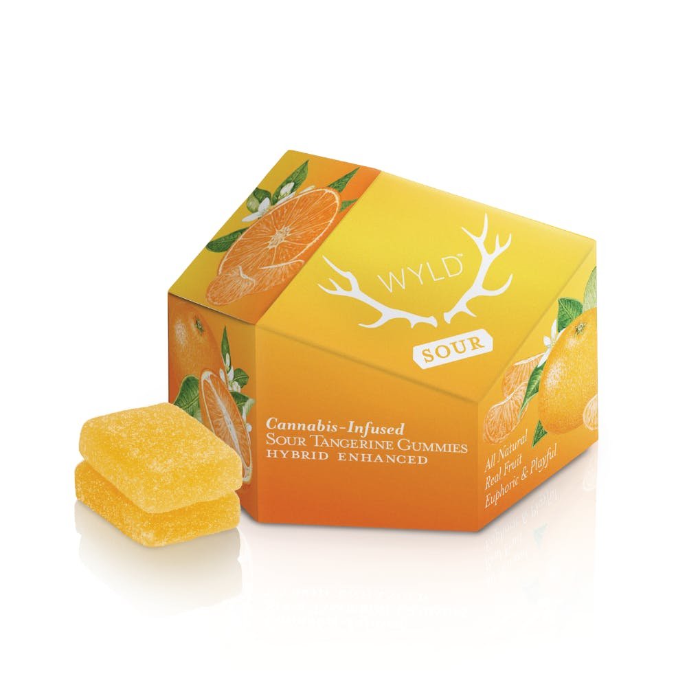 Wyld- cannabis infused gummies- sour tangerine exotic cannabis online shop