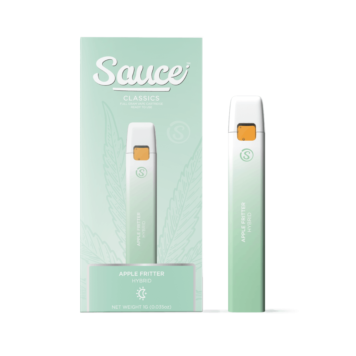 Sauce- classics 1g disposable- live resin- apple fritter exotic cannabis online shop