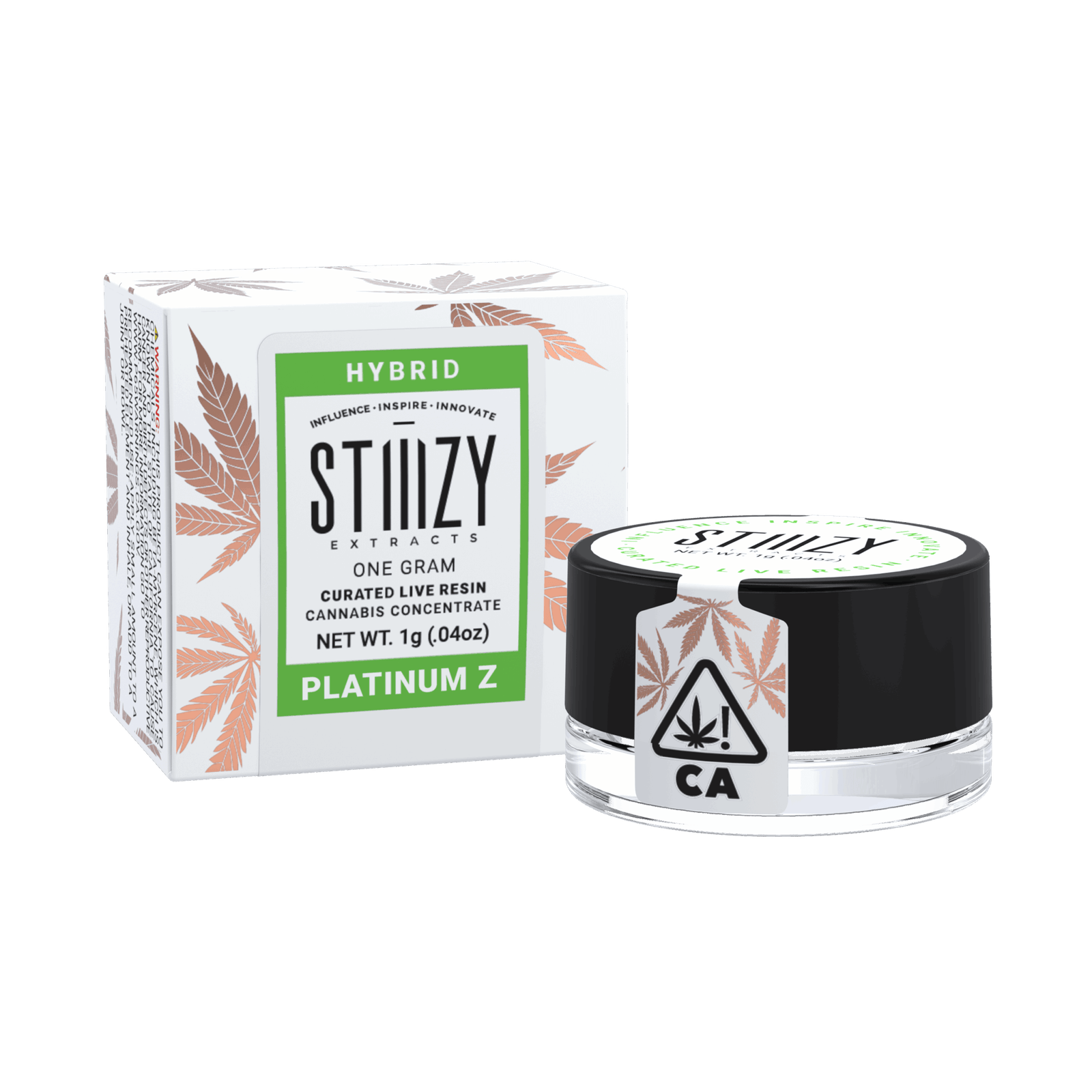 Stiiizy- curated live resin concentrate- 1g- platinum z exotic cannabis online shop
