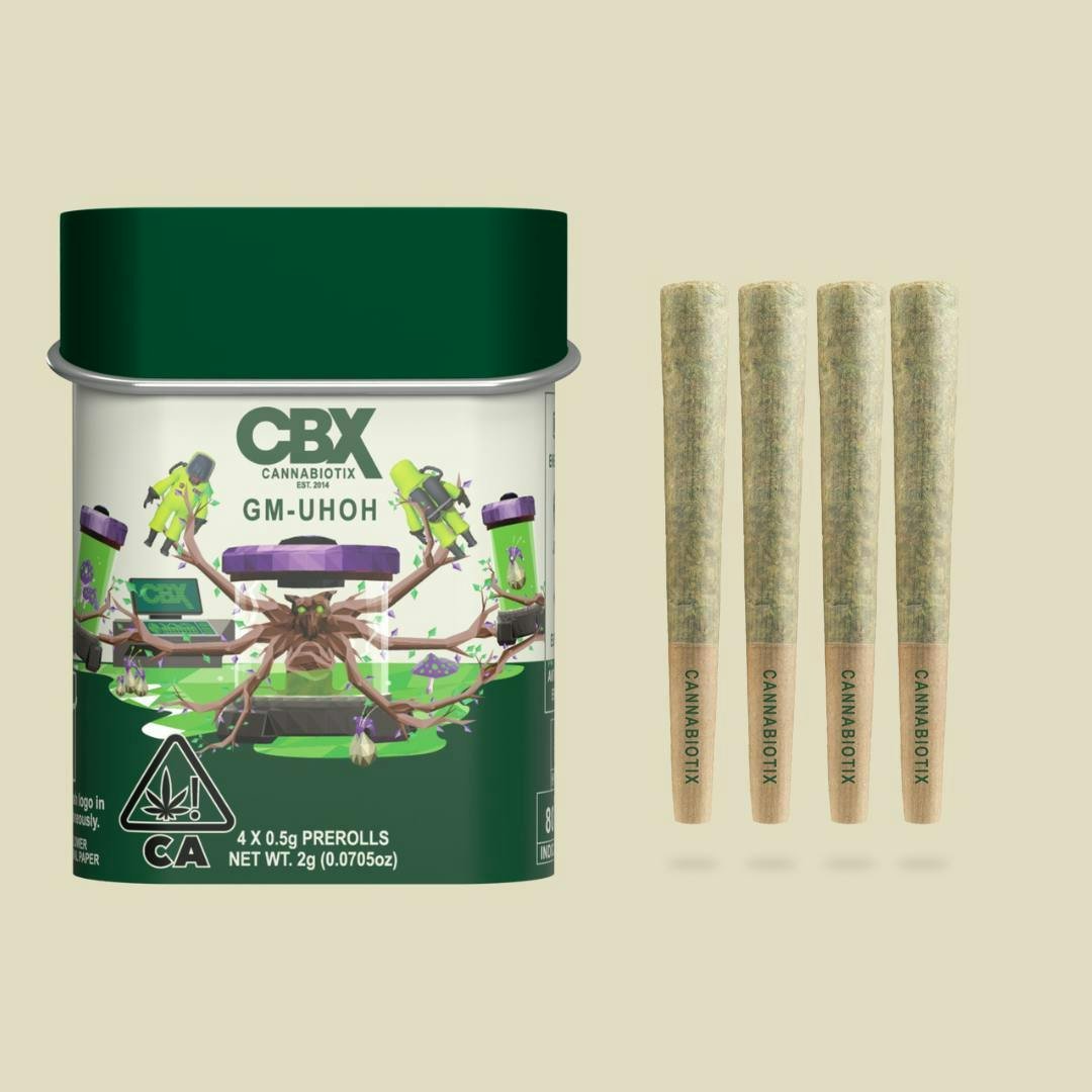 Cbx cannabiotix- premium flower 4 pack pre roll- gmuhoh exotic cannabis online shop