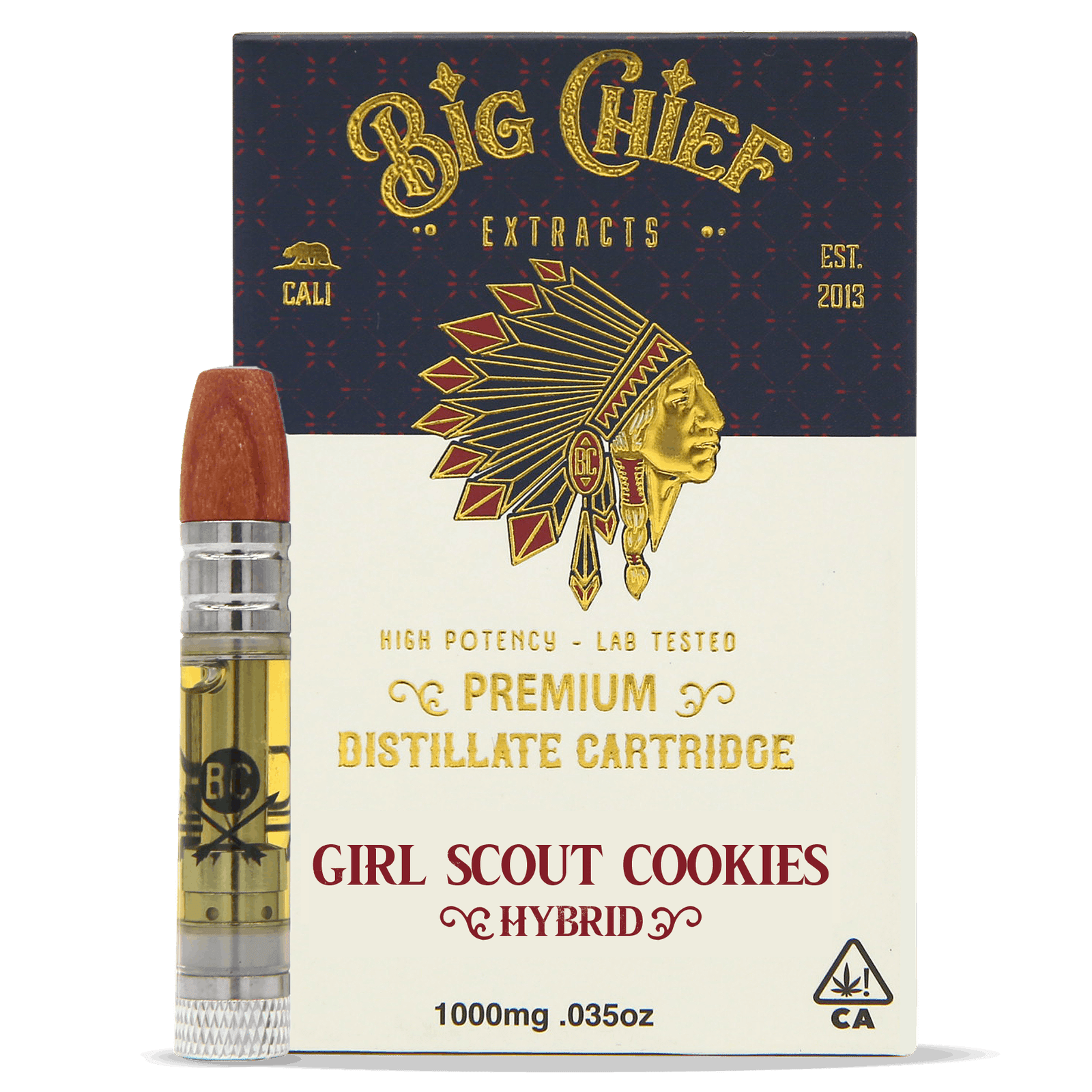 Big chief- 1g cart- girl scout cookies exotic cannabis online shop