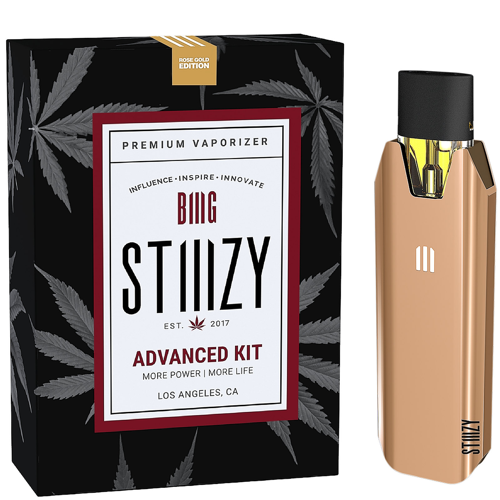 Official stiiizy biiig advanced kit battery- rose gold edition exotic cannabis online shop