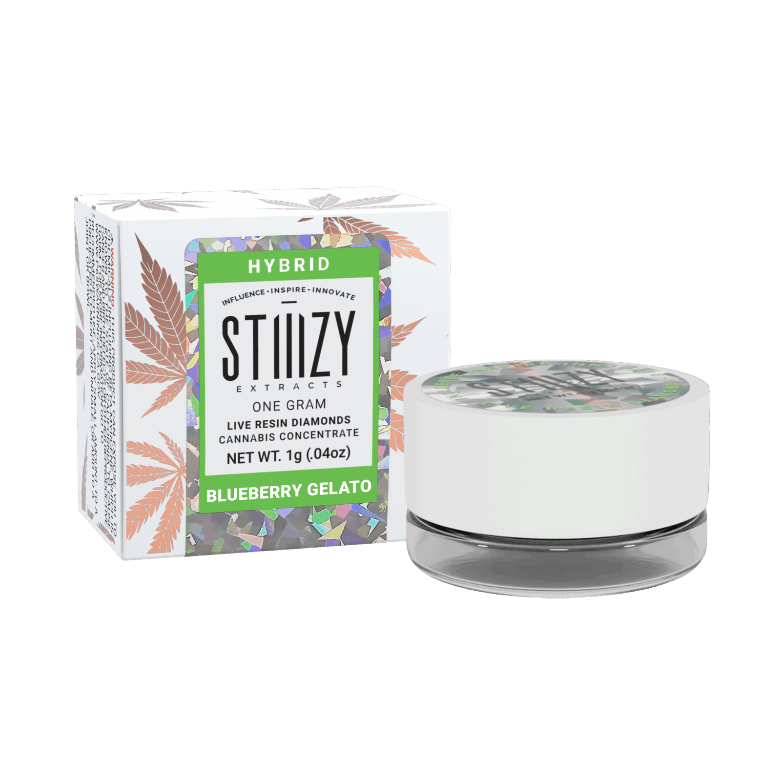 Stiiizy- live resin diamonds concentrate- 1g- blueberry gelato exotic cannabis online shop