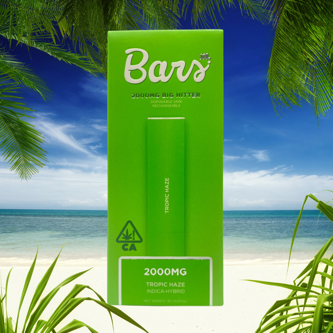 Bars- disposable vape 2g- tropic haze exotic cannabis online shop