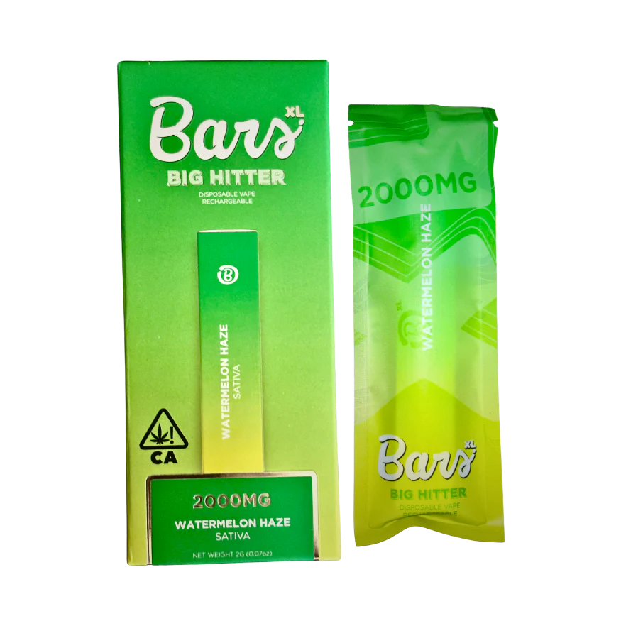 Bars- disposable vape 2g- watermelon haze exotic cannabis online shop