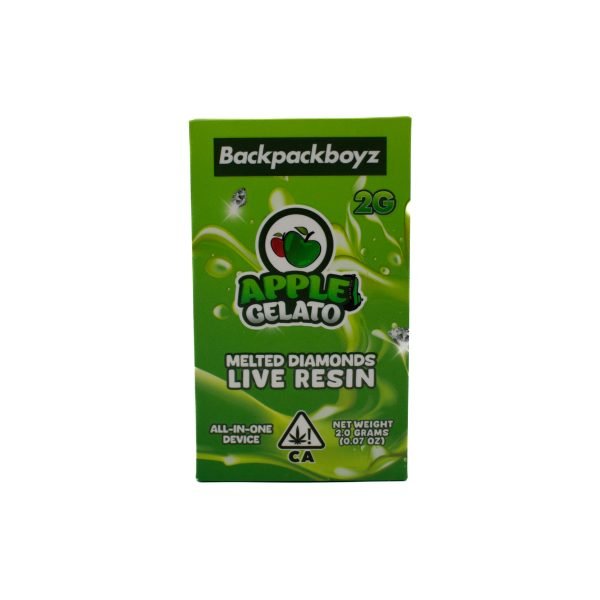 Backpackboyz 2g live resin disposable – apple gelato exotic cannabis online shop
