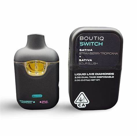 Boutiq switch – 2g -2 flavors – liquid live diamonds disposable exotic cannabis online shop