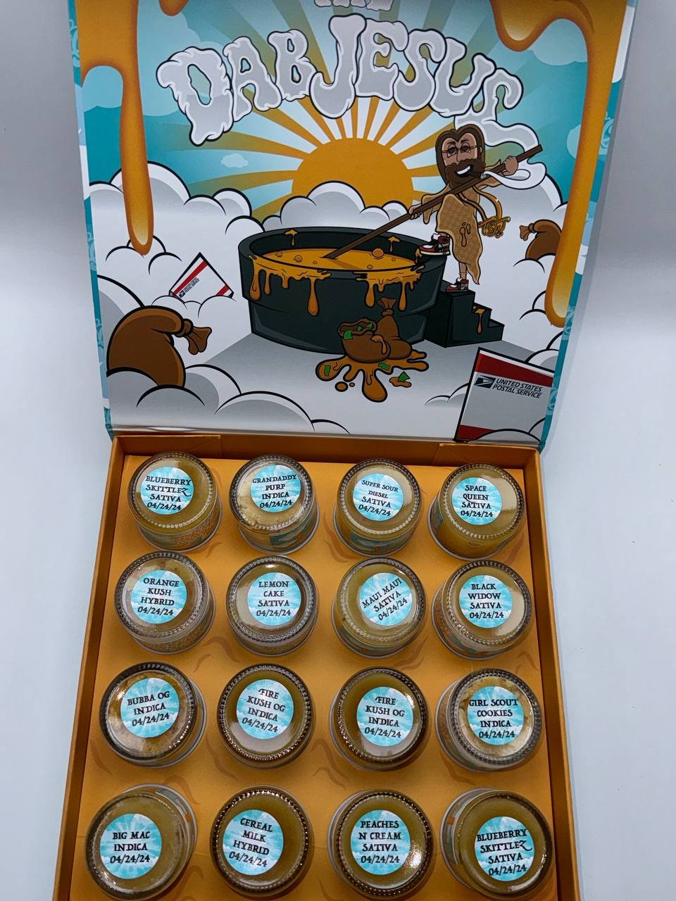Dab jesus wax baller box 16 ounce in 1box exotic cannabis online shop