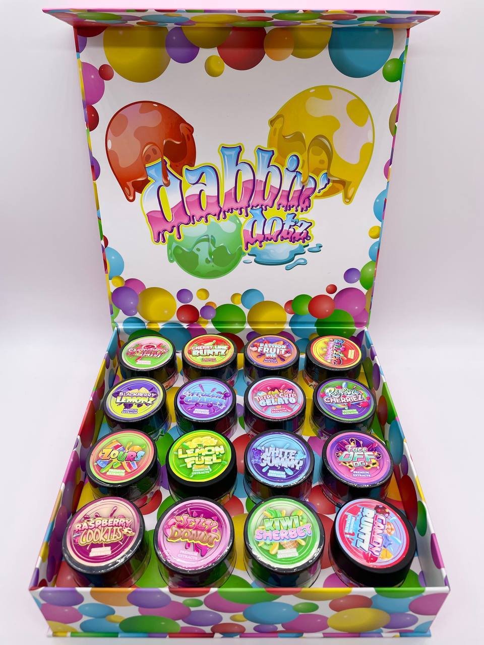 Dabbin dotz premium extracts 16 oz box exotic cannabis online shop