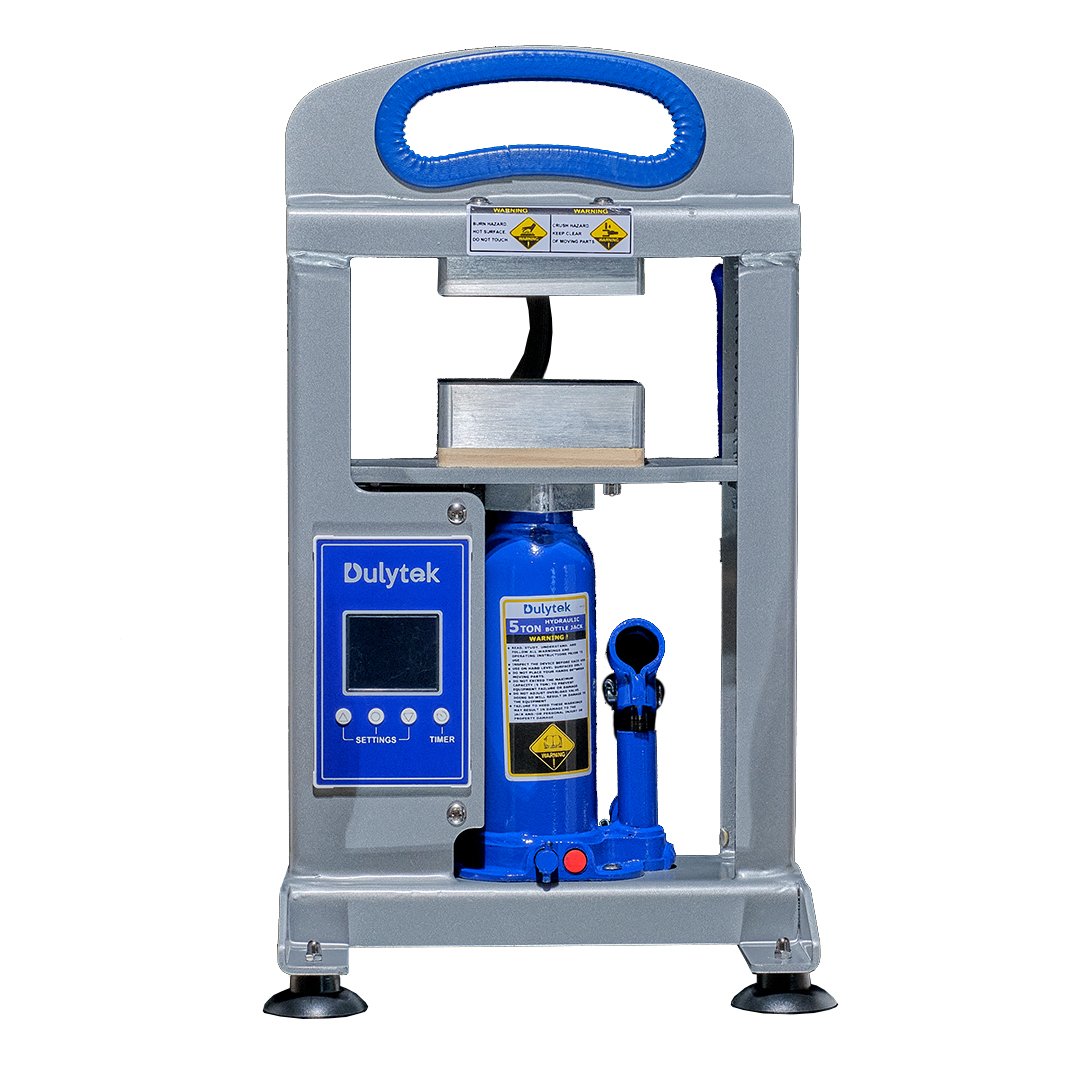 Dulytek® dhp5 all-in-one hydraulic heat press for rosin oil extraction, 5 ton pressing force exotic cannabis online shop