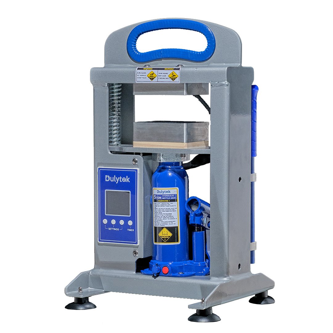 Dulytek® dhp5 all-in-one hydraulic heat press for rosin oil extraction, 5 ton pressing force exotic cannabis online shop