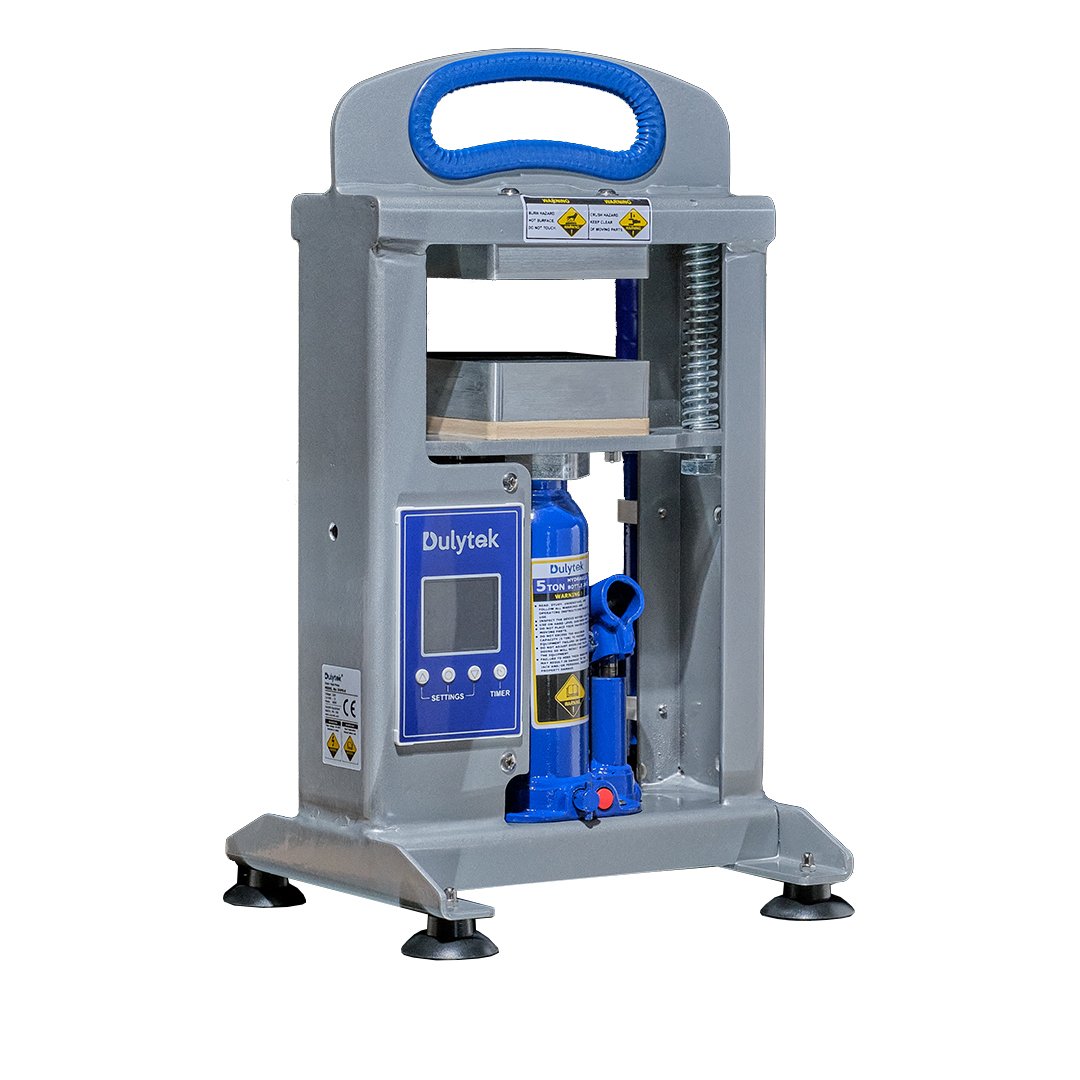 Dulytek® dhp5 all-in-one hydraulic heat press for rosin oil extraction, 5 ton pressing force exotic cannabis online shop