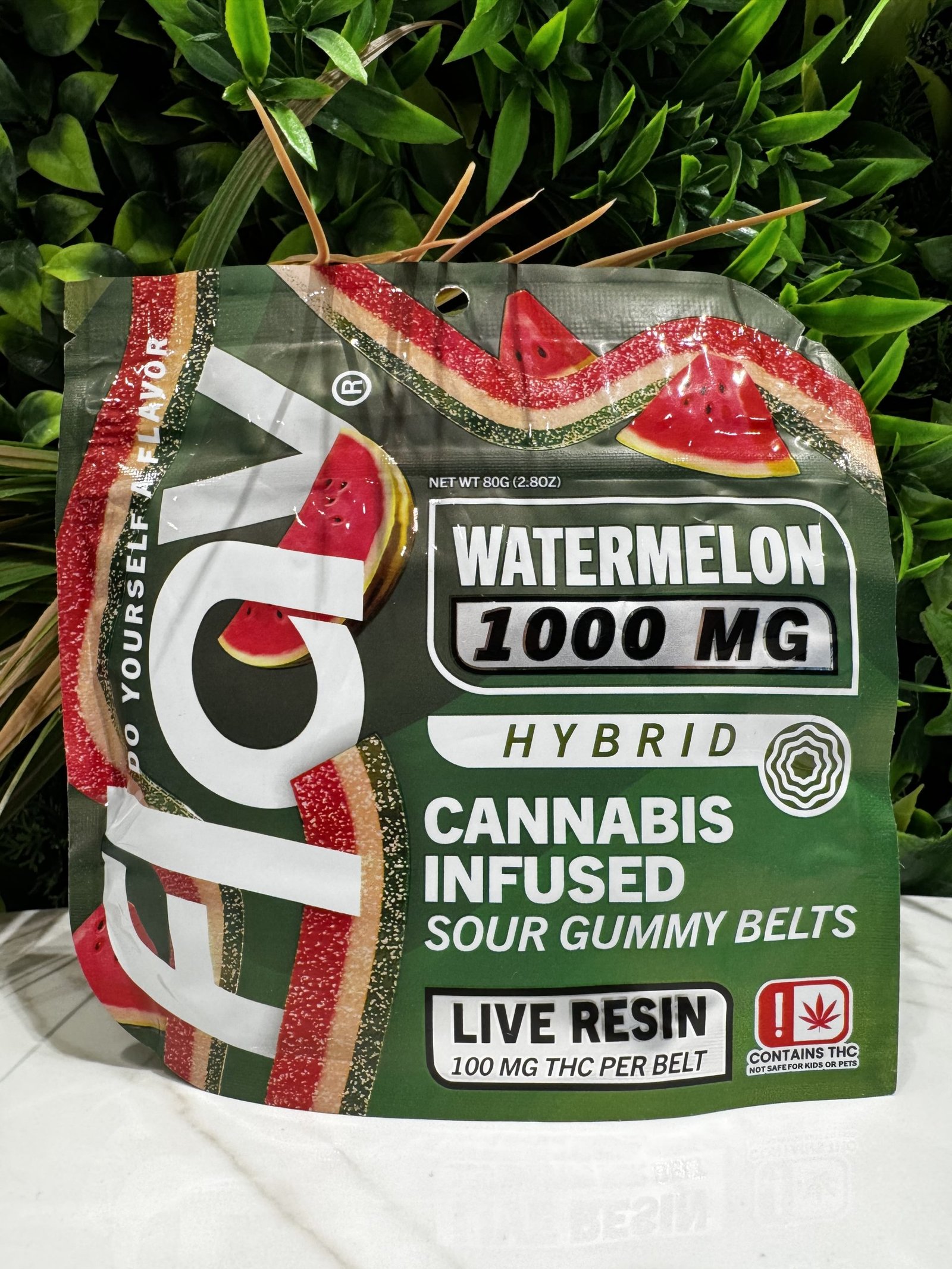 Flav belts- 1000 mg- hyrbid- watermelon exotic cannabis online shop