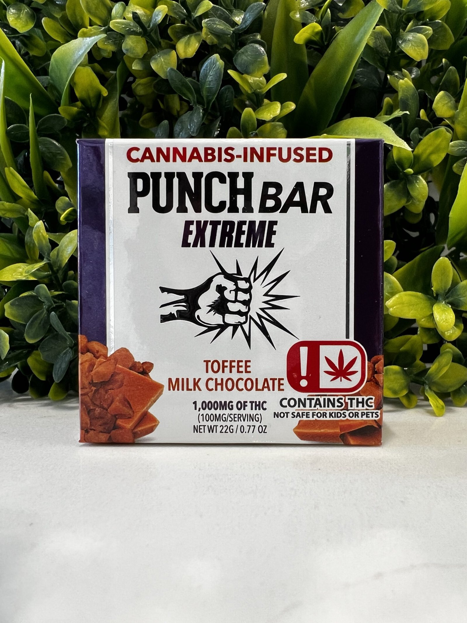 Punch bar extreme- 1000mg- toffee milk chocolate exotic cannabis online shop