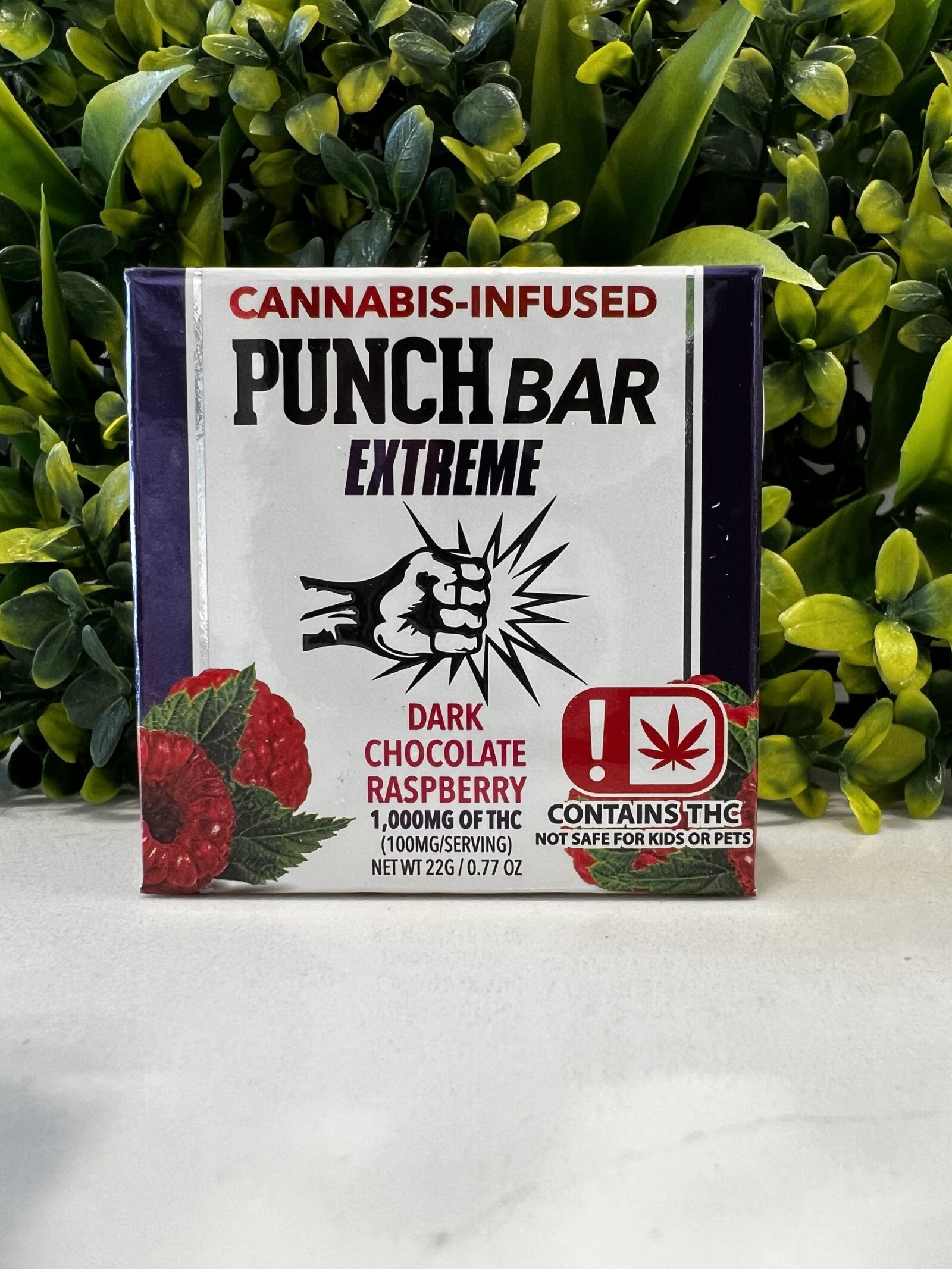 Punch bar extreme- 1000mg- dark chocolate raspberry exotic cannabis online shop