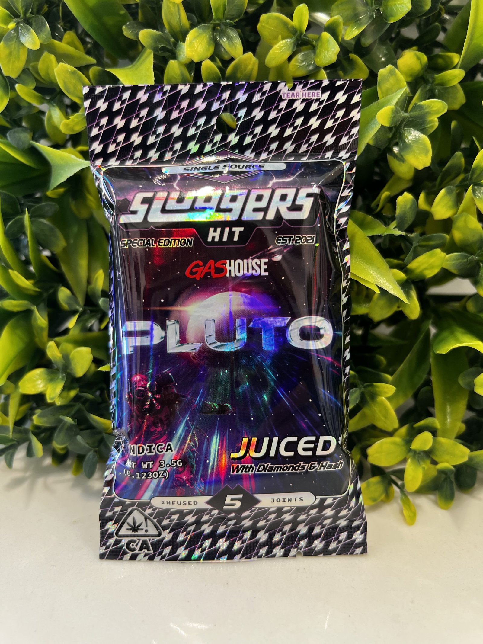 Sluggers x gas house- infused joints 5pck- pluto exotic cannabis online shop