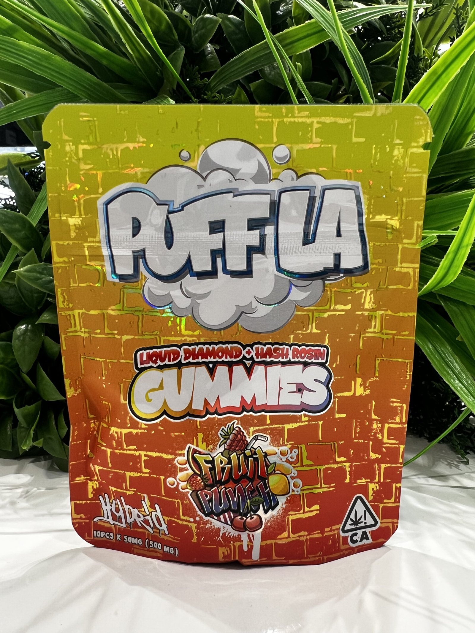 Puff la gummies- hash infused 500mg- fruit punch exotic cannabis online shop