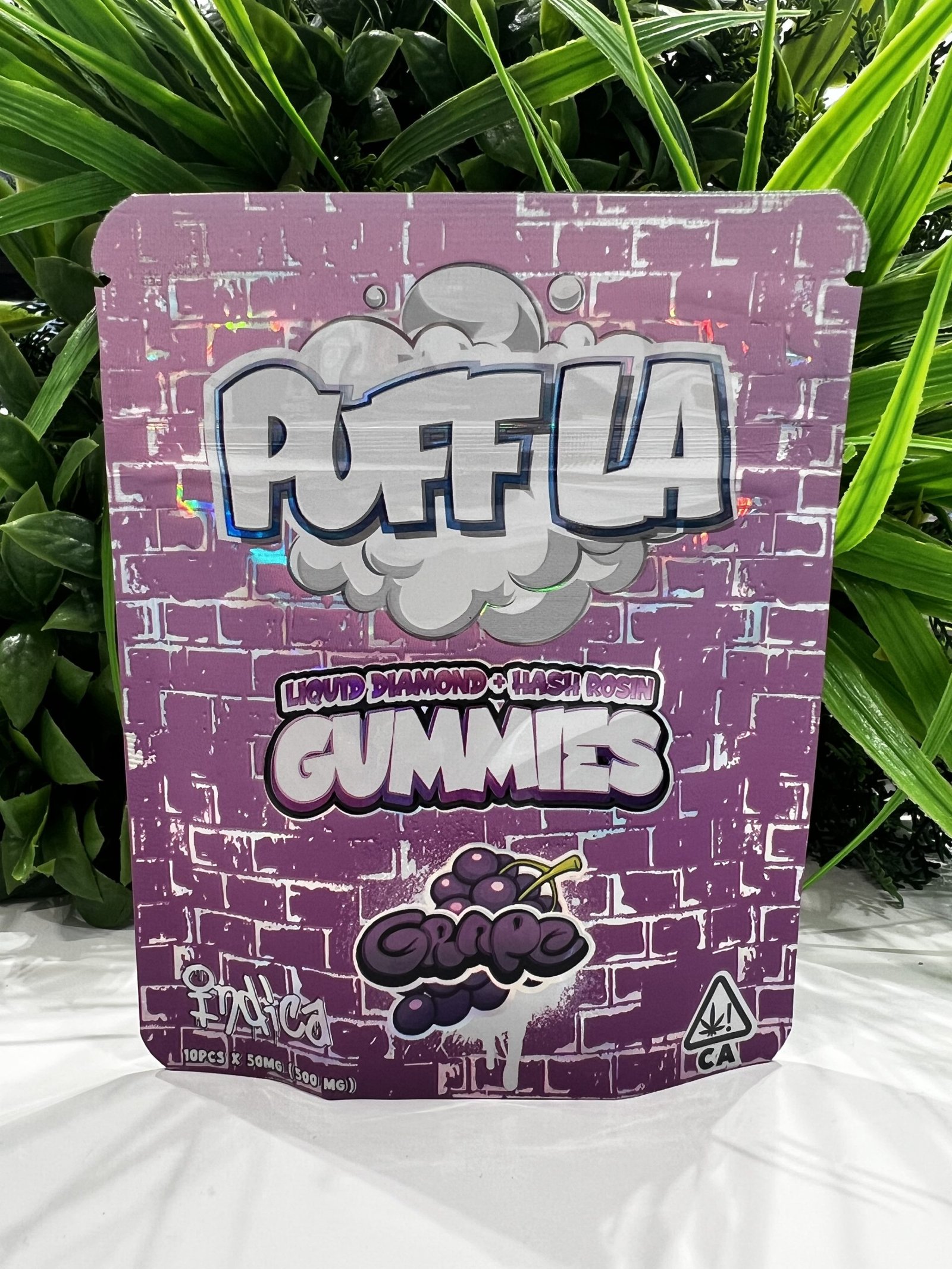 Puff la gummies- hash infused 500mg- grape exotic cannabis online shop