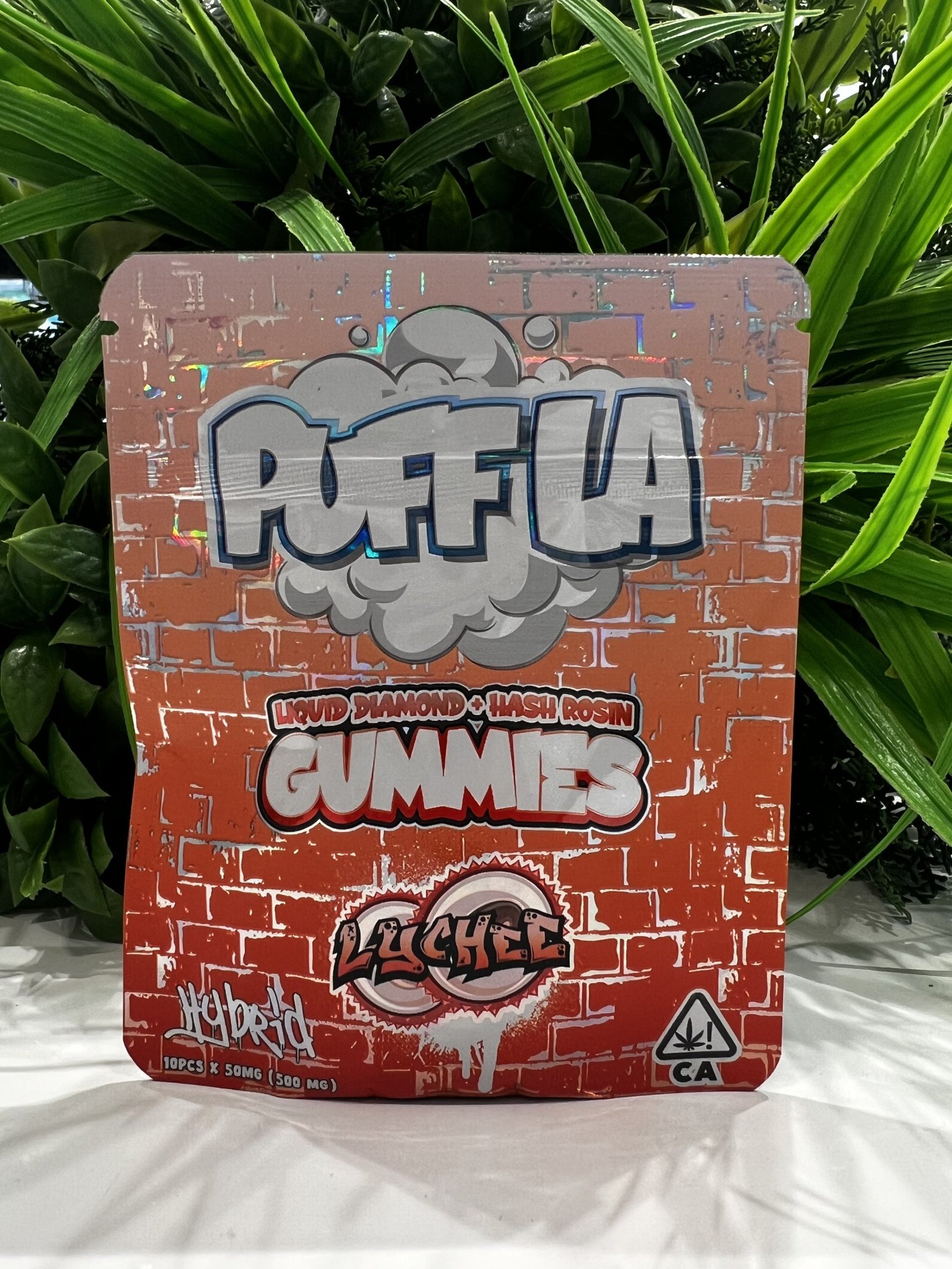 Puff la gummies- hash infused 500mg- lychee exotic cannabis online shop