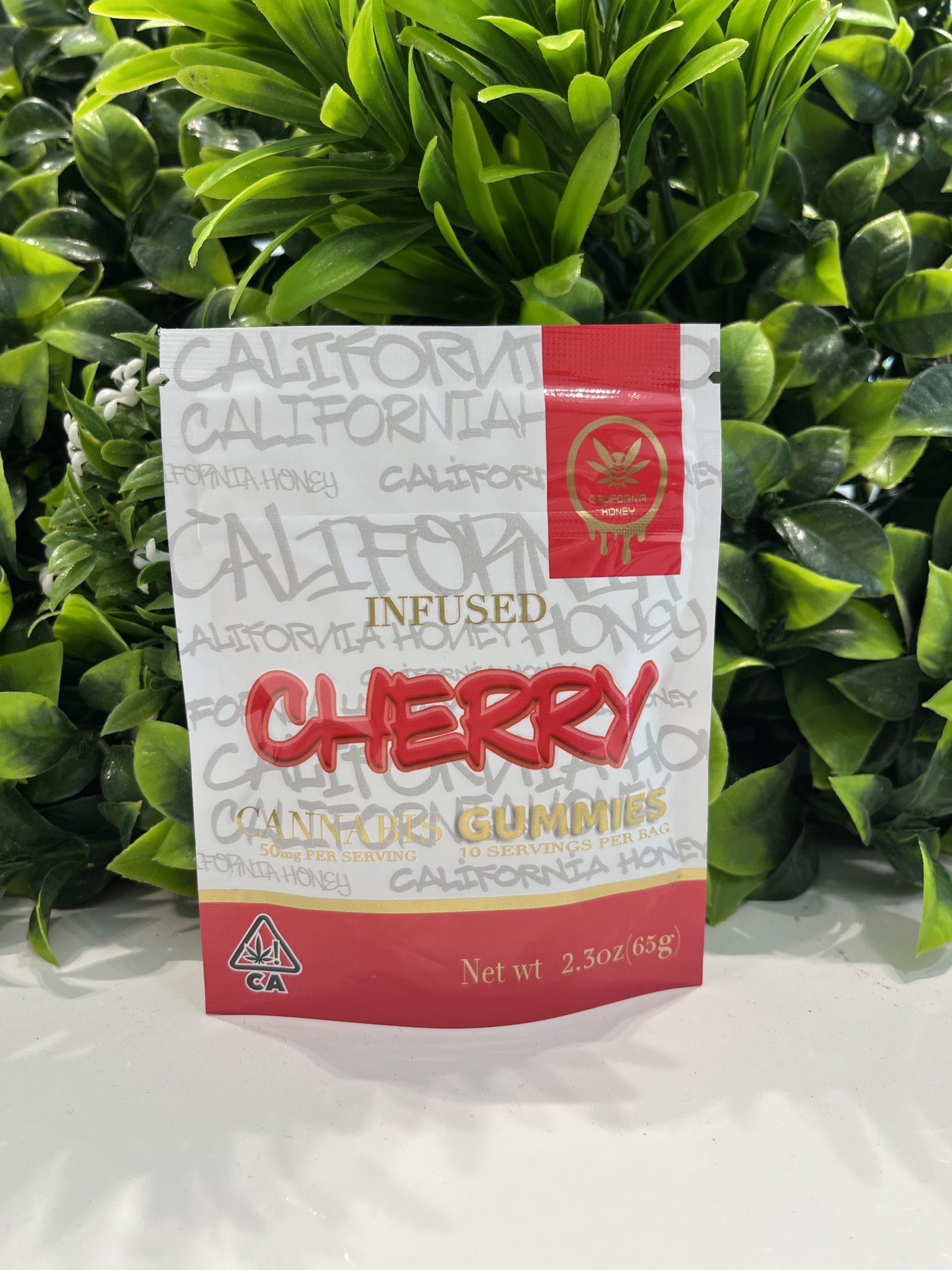 California honey- infused gummies- cherry exotic cannabis online shop