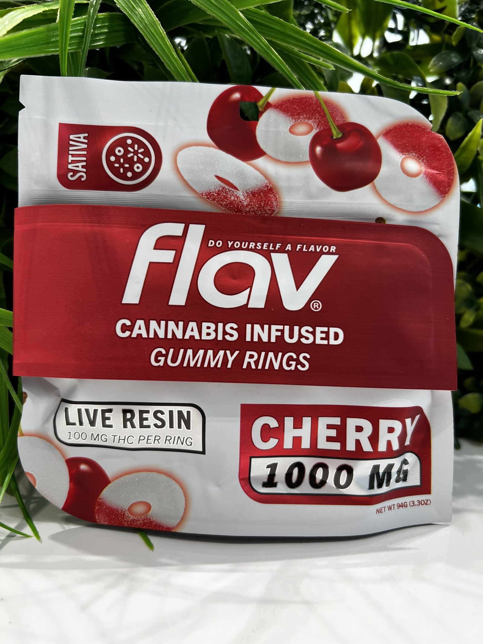 Flav rings- 1000 mg- sativa- cherry exotic cannabis online shop