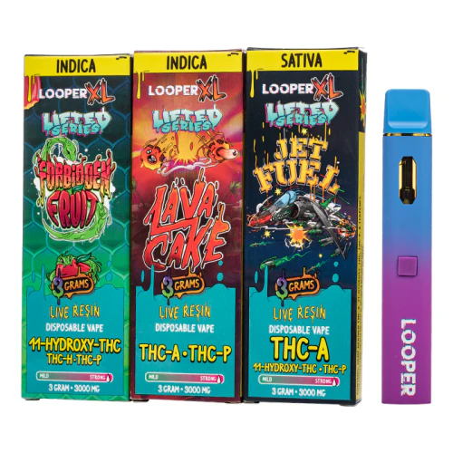Looper - xl lifted series live resin disposable | 3g exotic cannabis online shop
