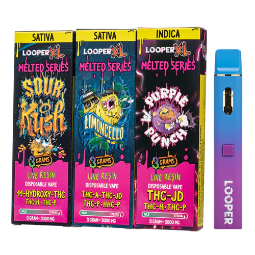 Looper - xl melted series live resin disposable | 3g exotic cannabis online shop