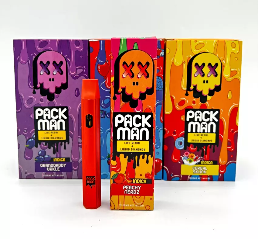 Packman live resin 2 gram disposables exotic cannabis online shop