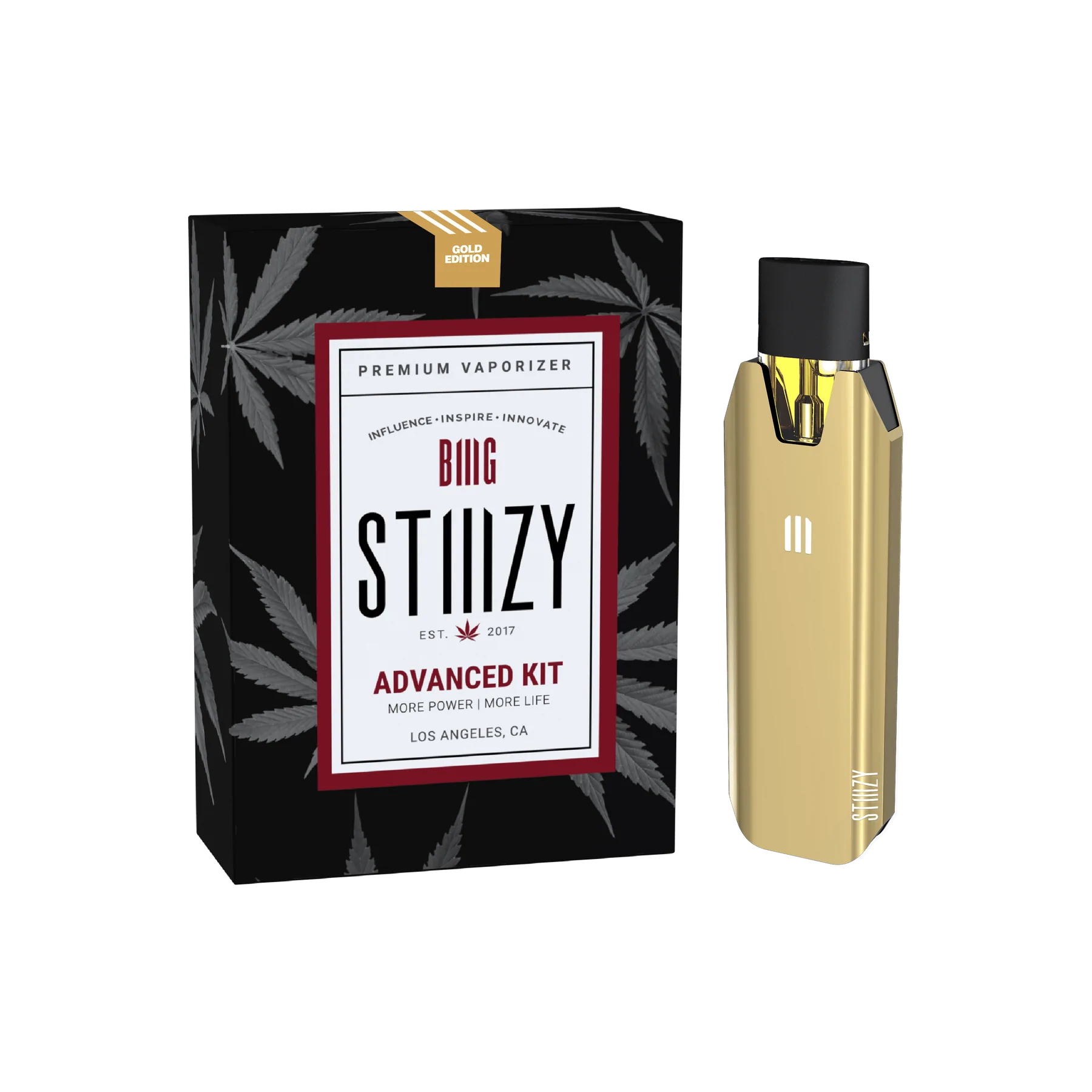 Official stiiizy biiig advanced kit battery- gold edition exotic cannabis online shop