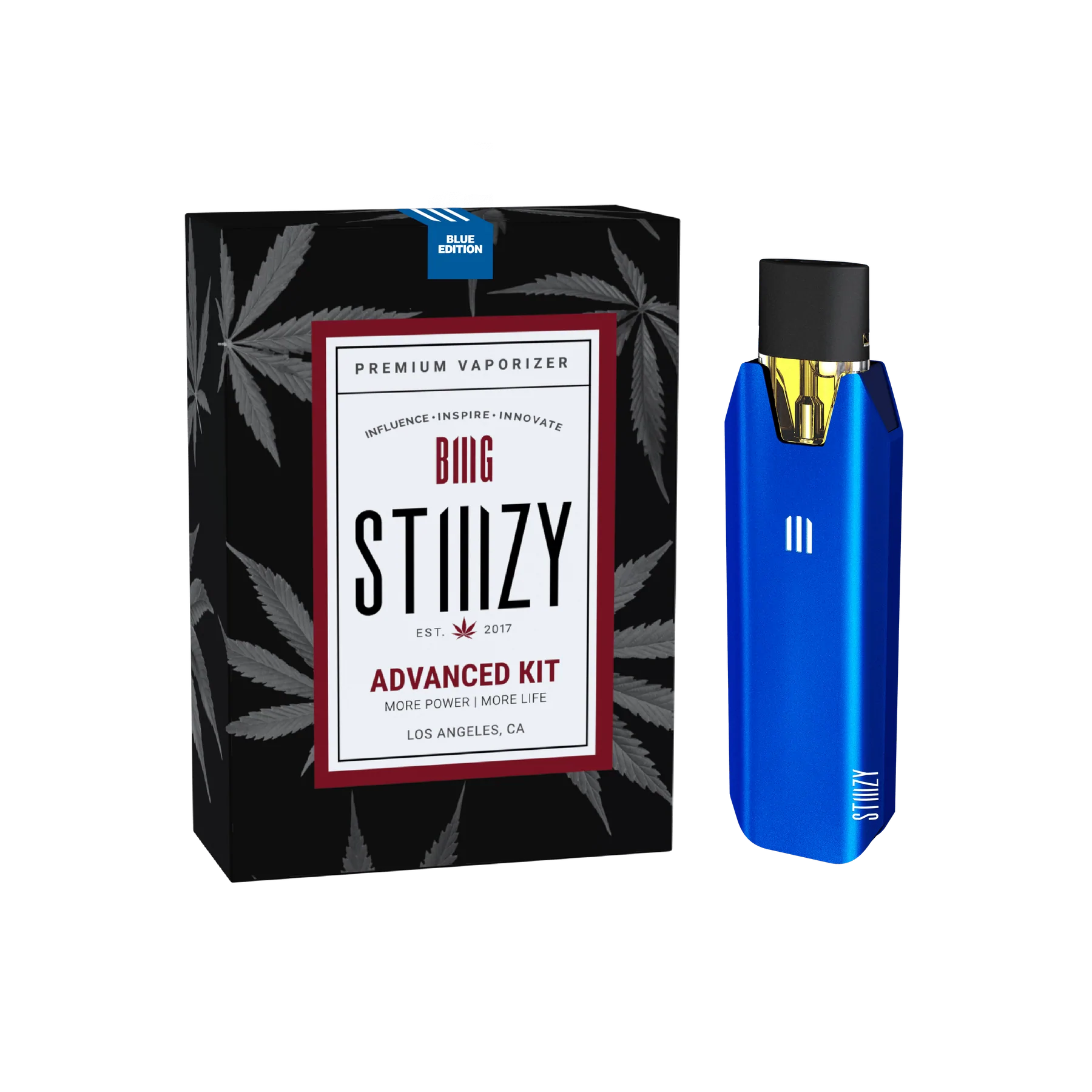 Official stiiizy biiig advanced kit battery- blue edition exotic cannabis online shop