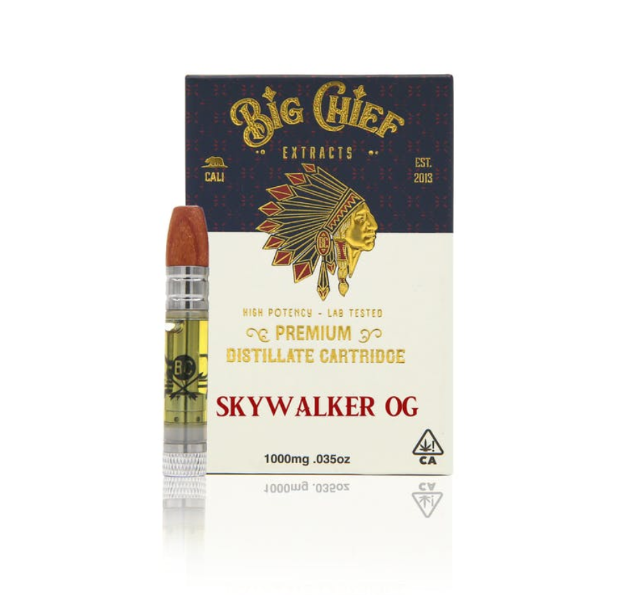 Big chief- 1g cart- skywalker og exotic cannabis online shop
