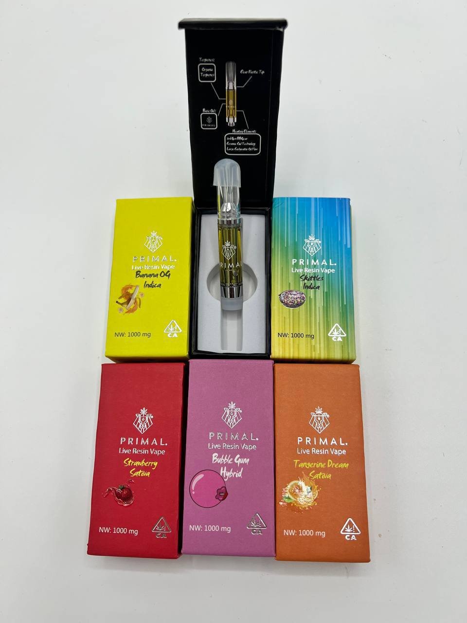 Primal live resin carts 1g vape pen exotic cannabis online shop