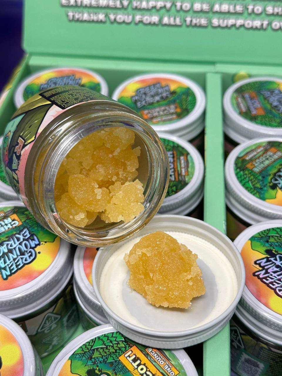 Green mountain extracts premium crumble badder sugar micro diamonds 1oz concentrate exotic cannabis online shop