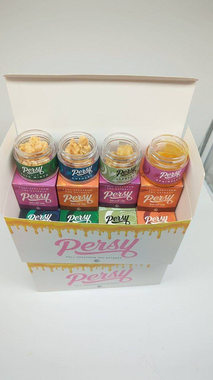 Persy crumble and badder 1oz concentrate baller box exotic cannabis online shop