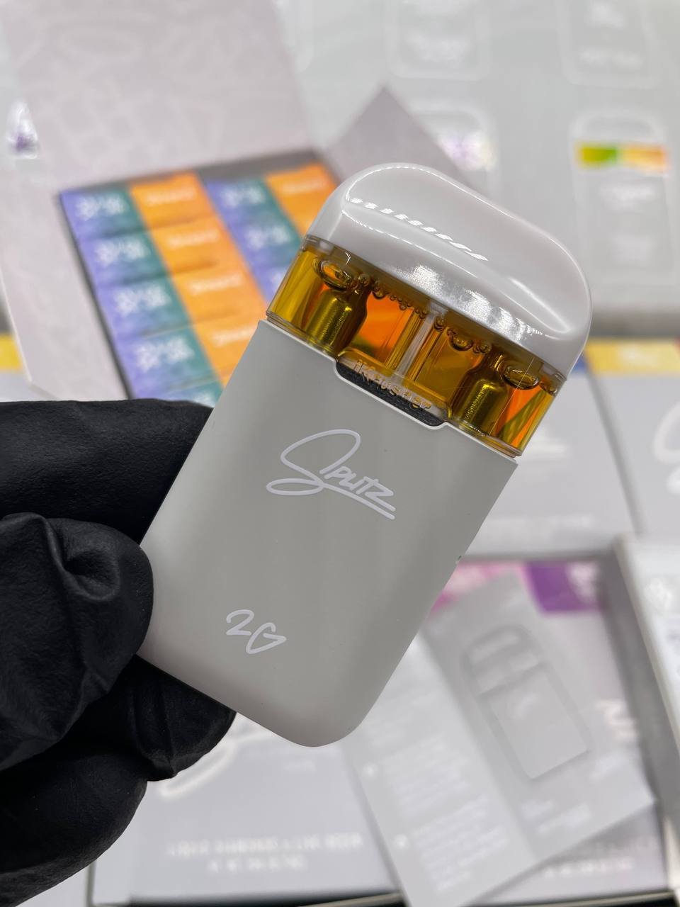 Splitz 2g disposable live resin x liquid diamonds vape dual switch flavors exotic cannabis online shop