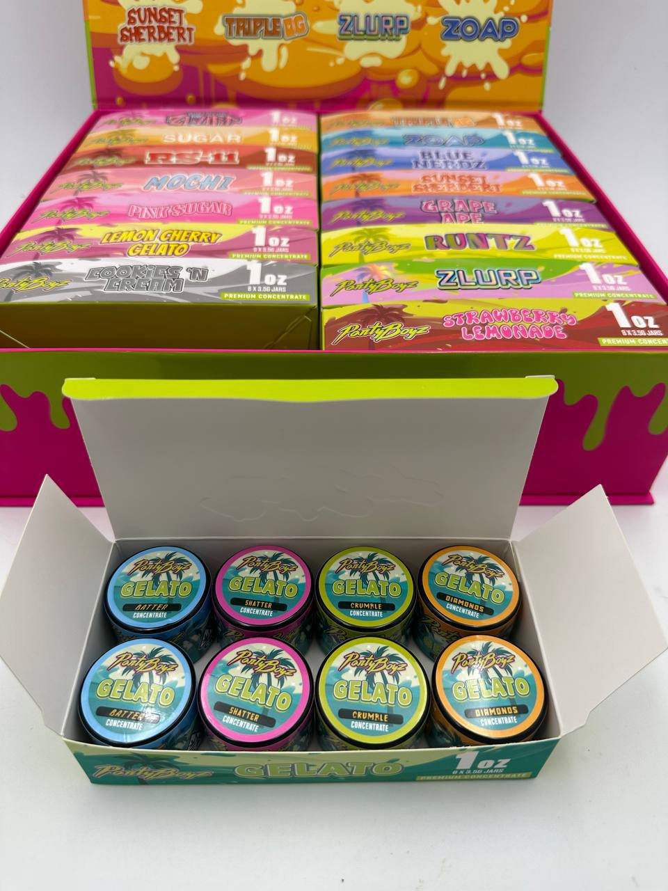 Party boyz concentrates 1oz jar in 16 cases exotic cannabis online shop
