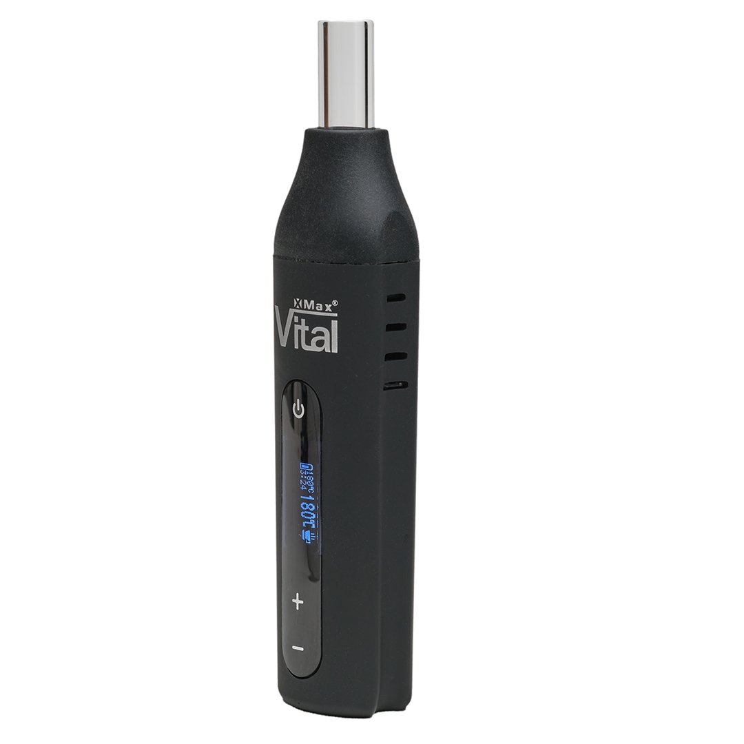 Xmax vital dry herb vaporiser with free glass mouthpiece exotic cannabis online shop