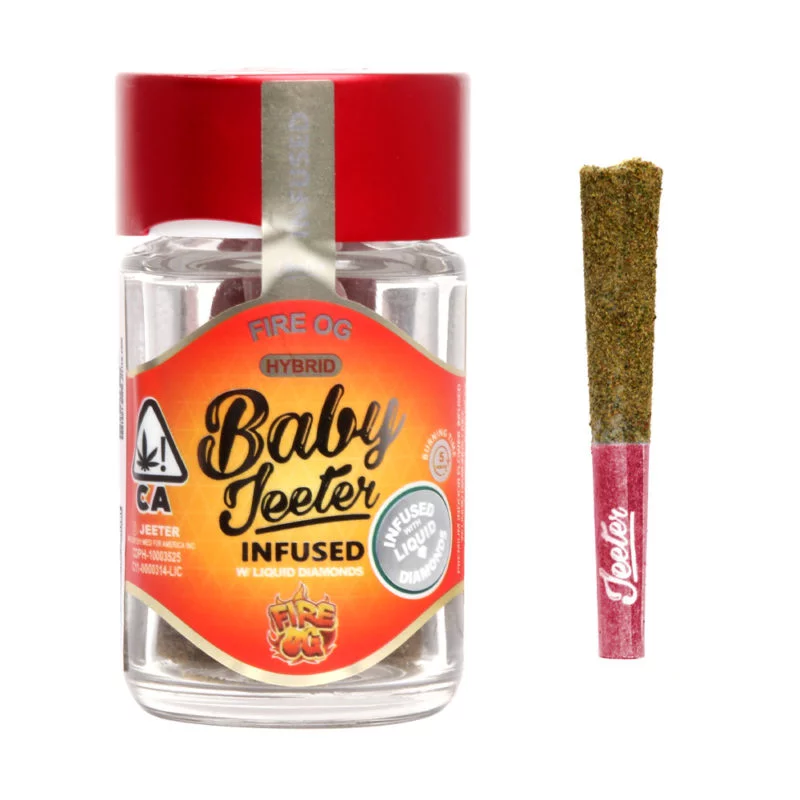 Baby jeeter infused pre-rolls – fire og exotic cannabis online shop