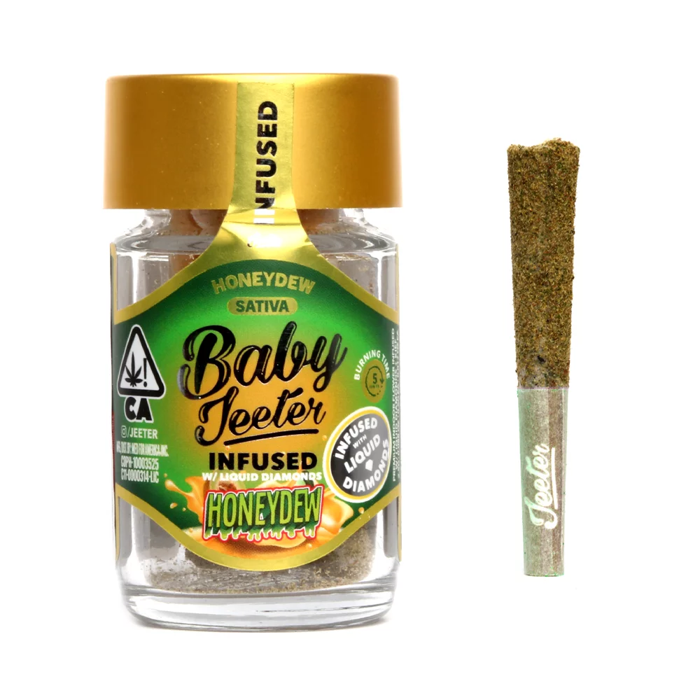 Baby jeeter infused pre-rolls – honeydew exotic cannabis online shop