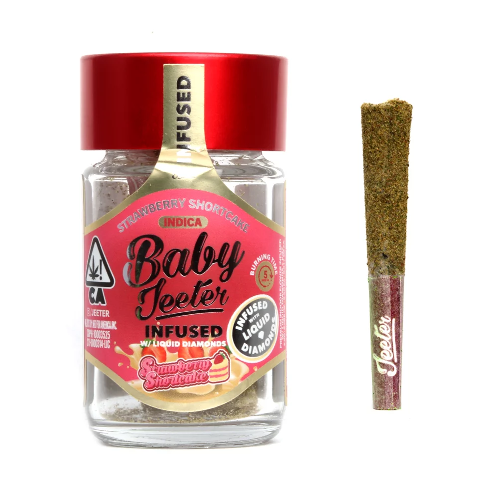 Baby jeeter infused pre-rolls – strawberry shortcake exotic cannabis online shop
