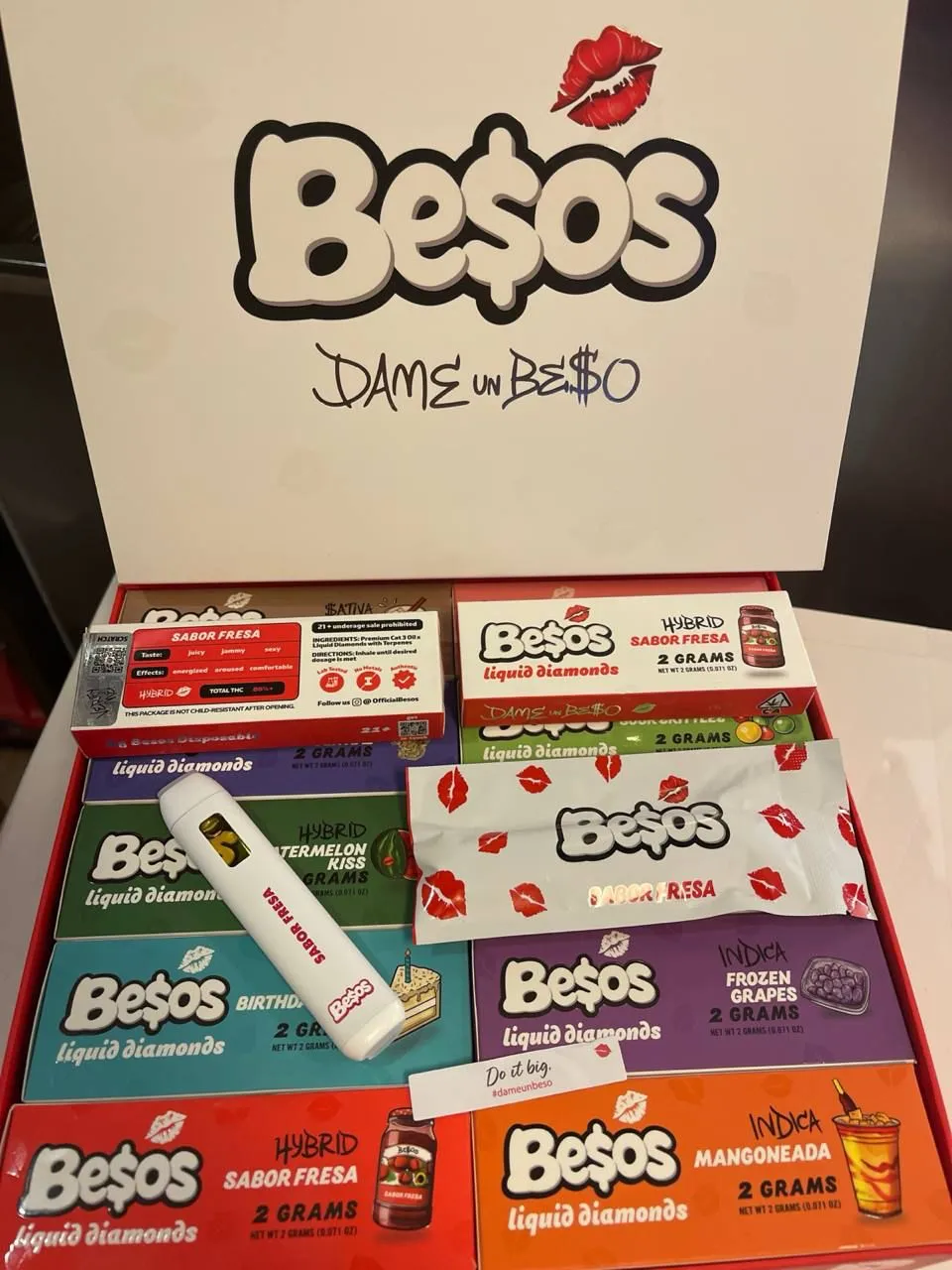 Besos disposable exotic cannabis online shop