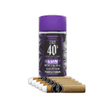 STIIIZY- 40’S INFUSED PREROLL 5 PACK- PURPLE PUNCH