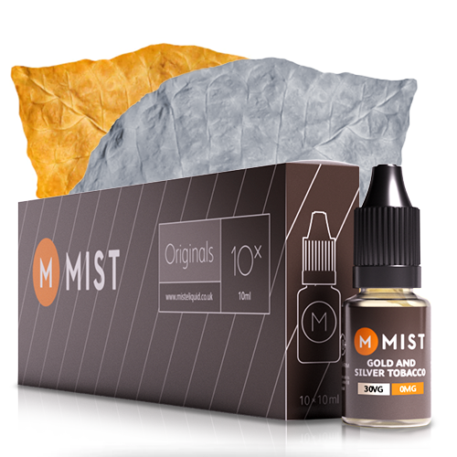Gold and silver tobacco e liquid (10x10ml) exotic cannabis online shop