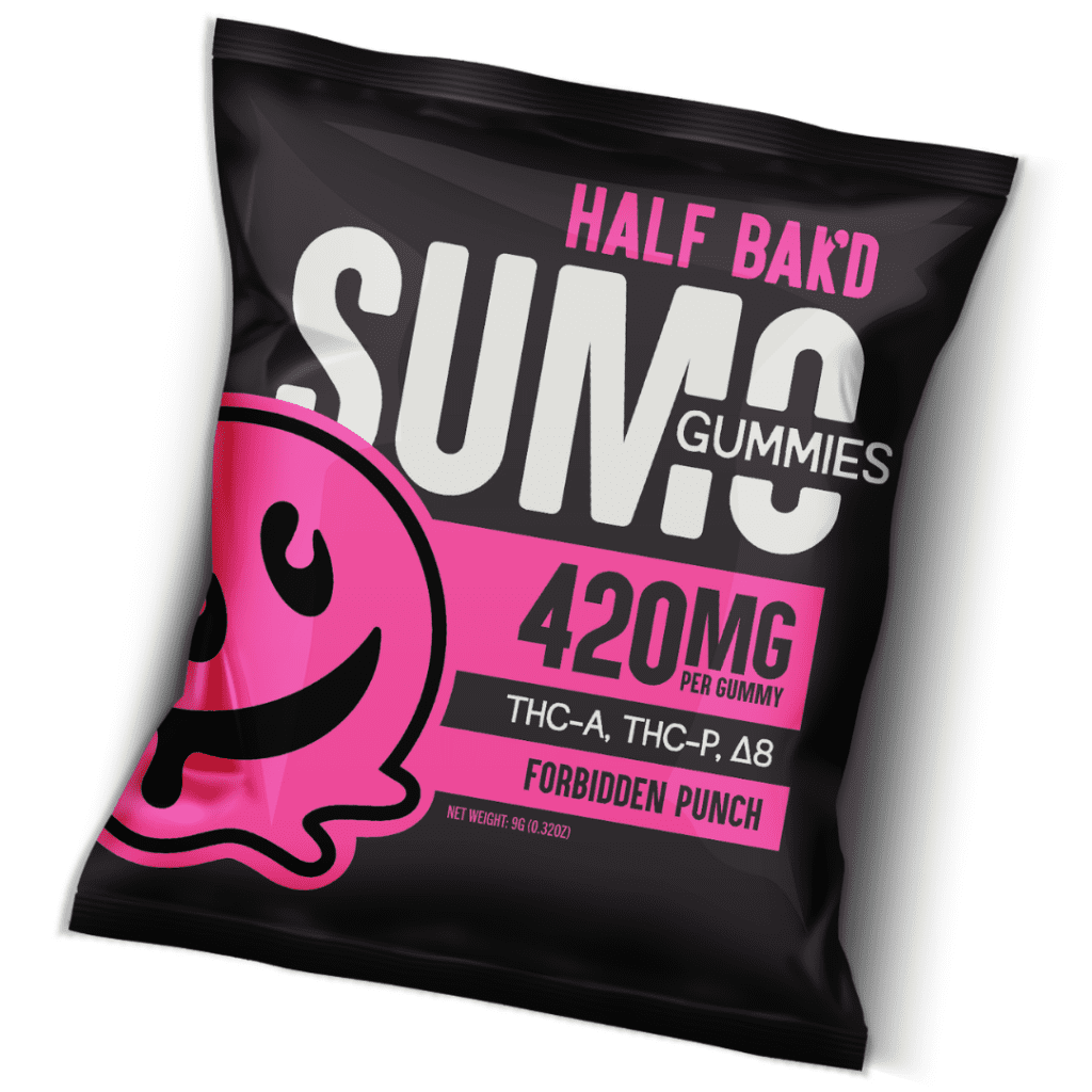 Half baked sumo gummies forbidden punch 420mg exotic cannabis online shop