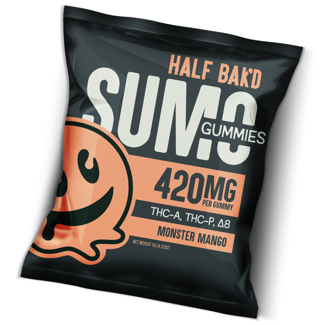 Half baked sumo gummies monster mango 420mg exotic cannabis online shop