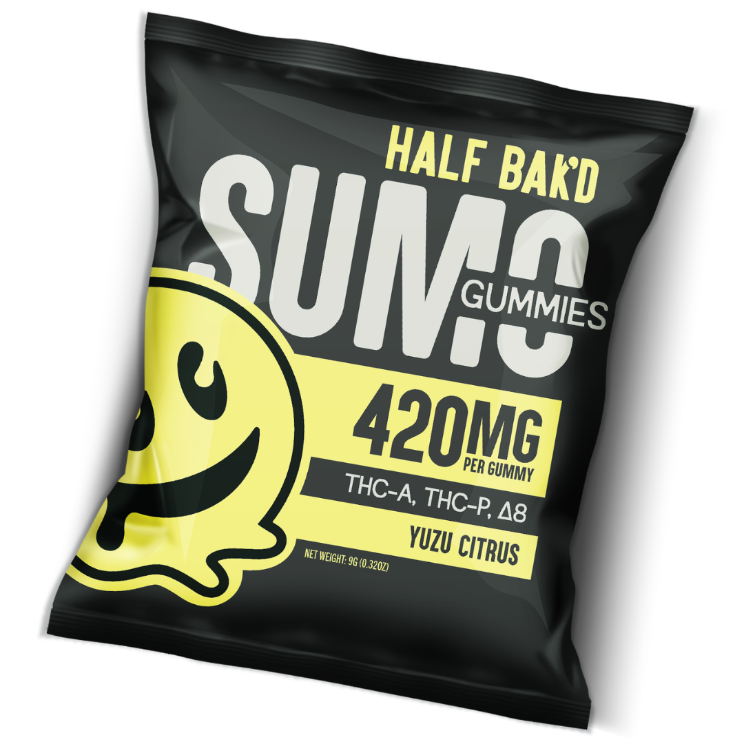 Half baked sumo gummies yuzu citrus 420mg exotic cannabis online shop